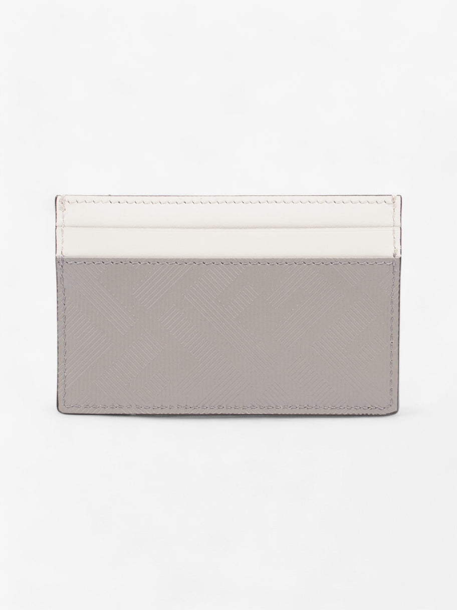 Fendi Shadow Card Holder Grey / Off White Leather Image 2