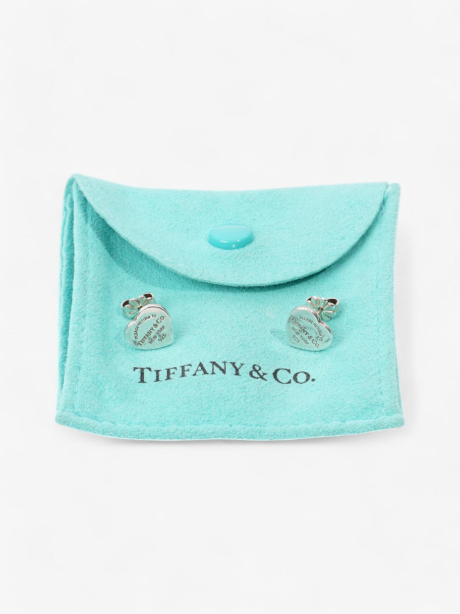 Tiffany and Co Return to Tiffany Heart Earrings Silver Silver Sterling Image 4