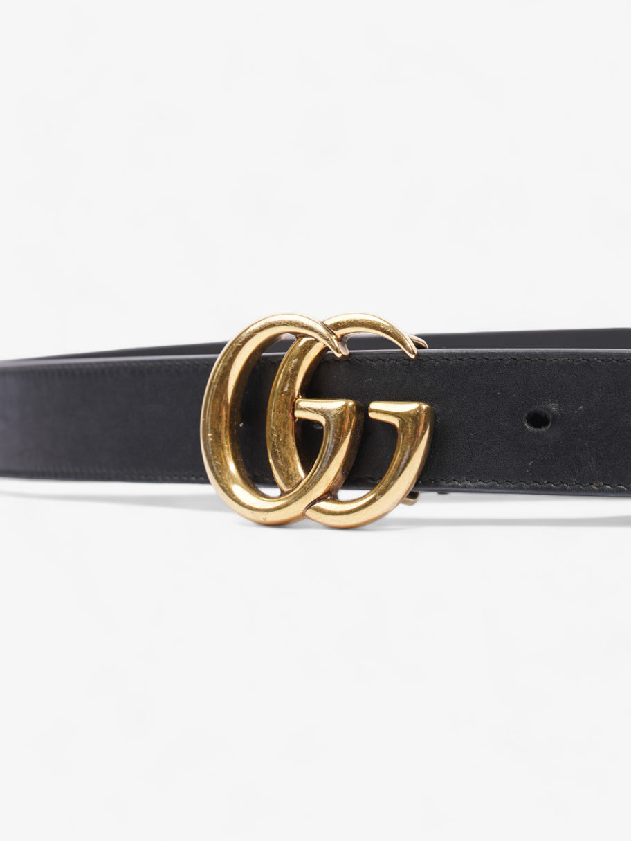 Gucci Double G Belt Black Leather 90cm 36