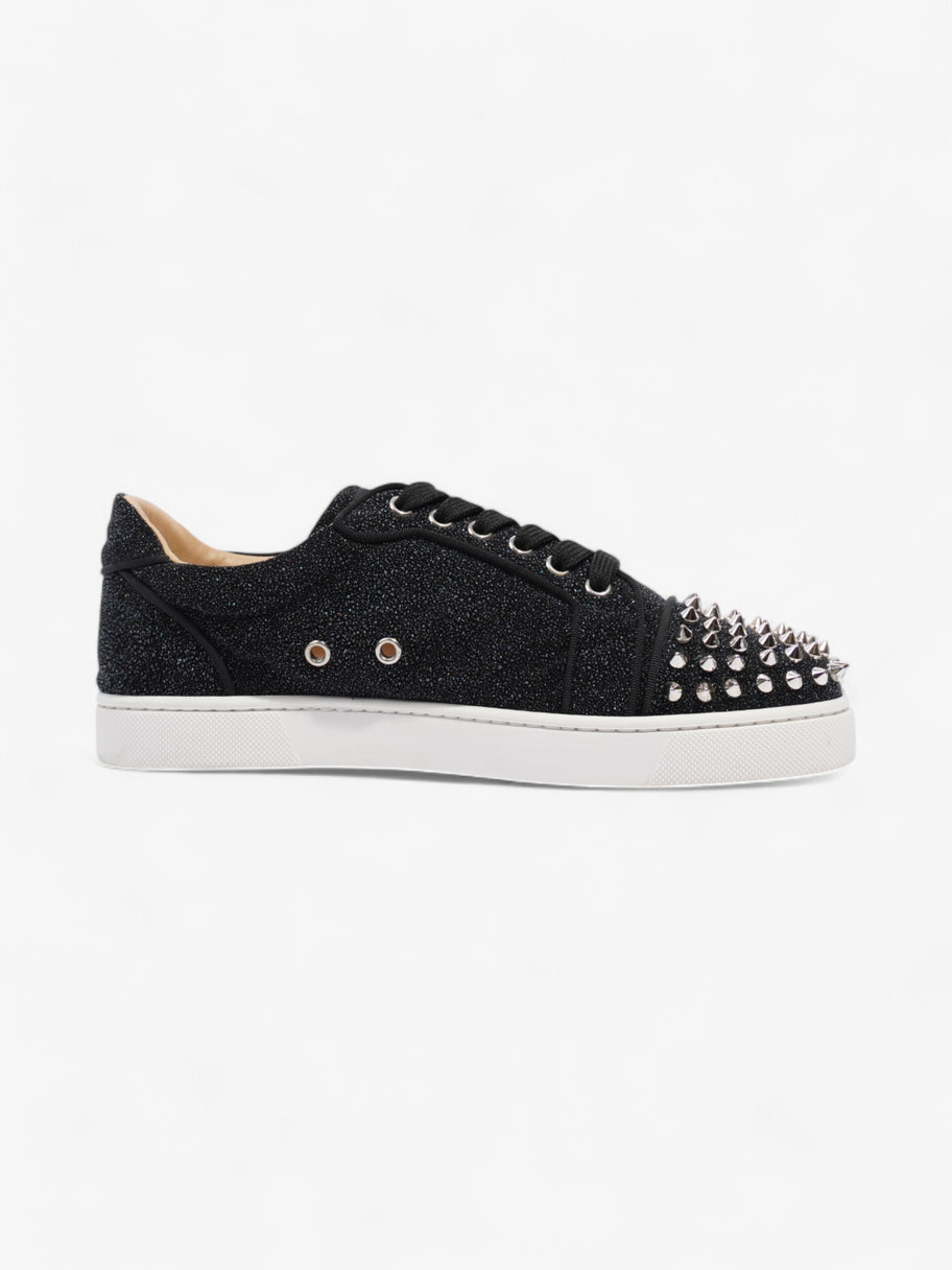 Christian Louboutin Vieira Spikes Sneakers Black Glitter Glitter EU 39 Luxe Collective