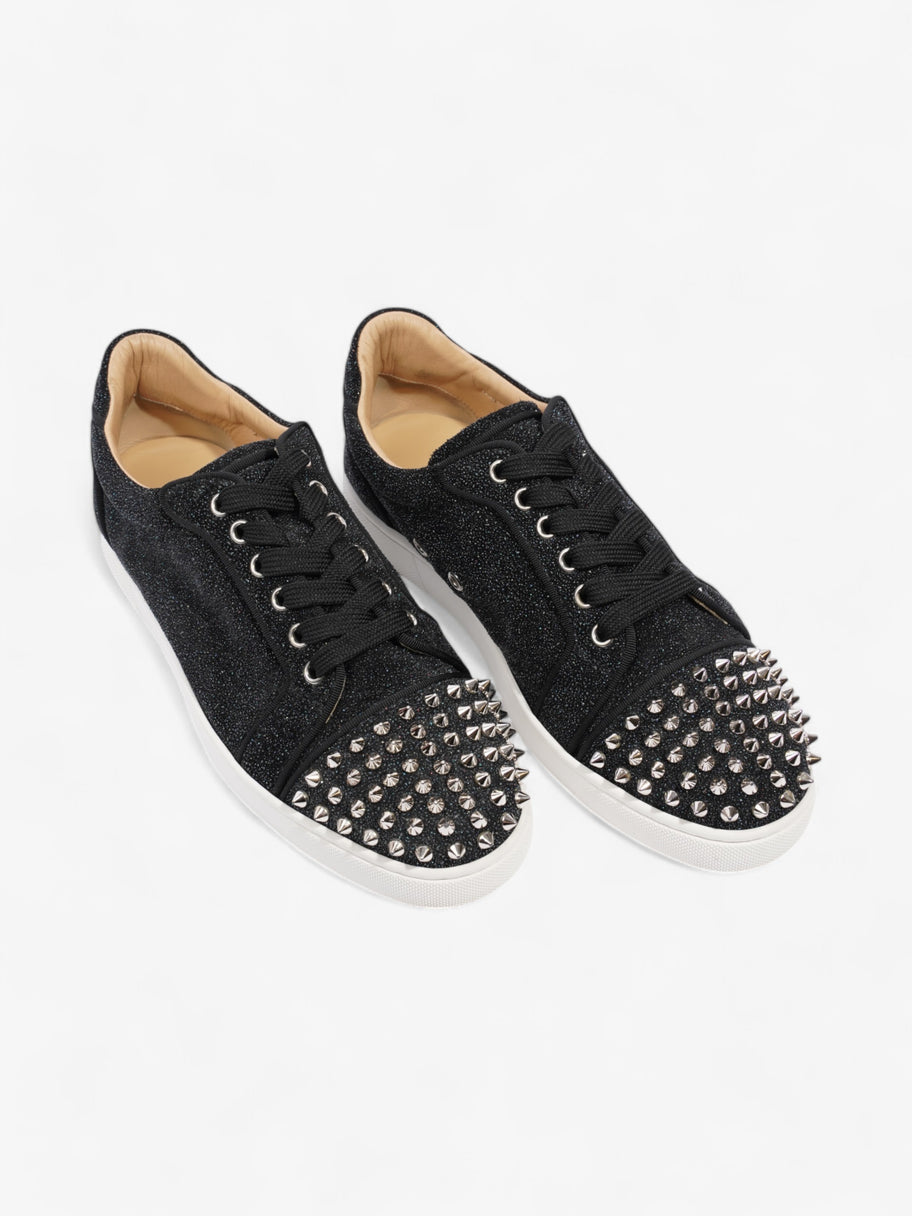 Christian Louboutin Vieira Spikes Sneakers Black Glitter Glitter EU 39 UK 6 Image 8