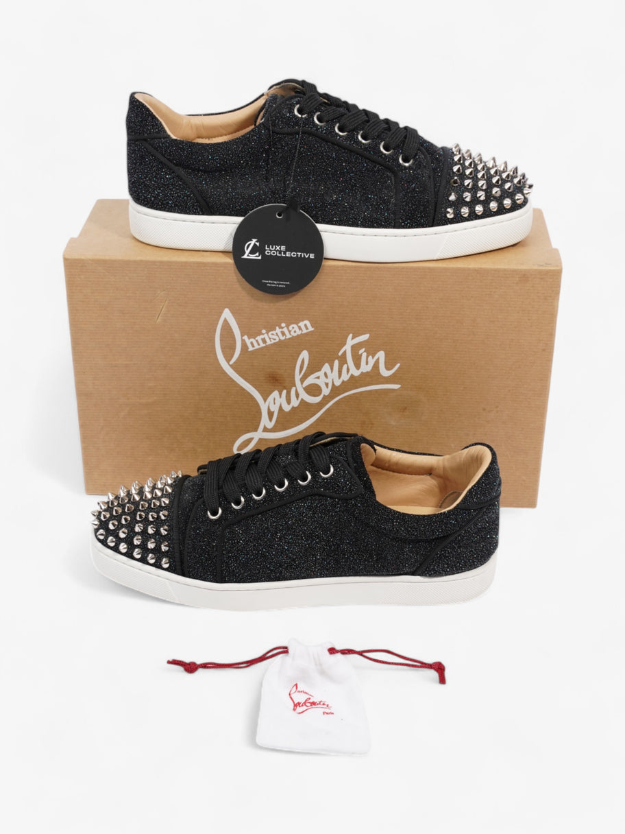 Christian Louboutin Vieira Spikes Sneakers Black Glitter Glitter EU 39 UK 6 Image 9