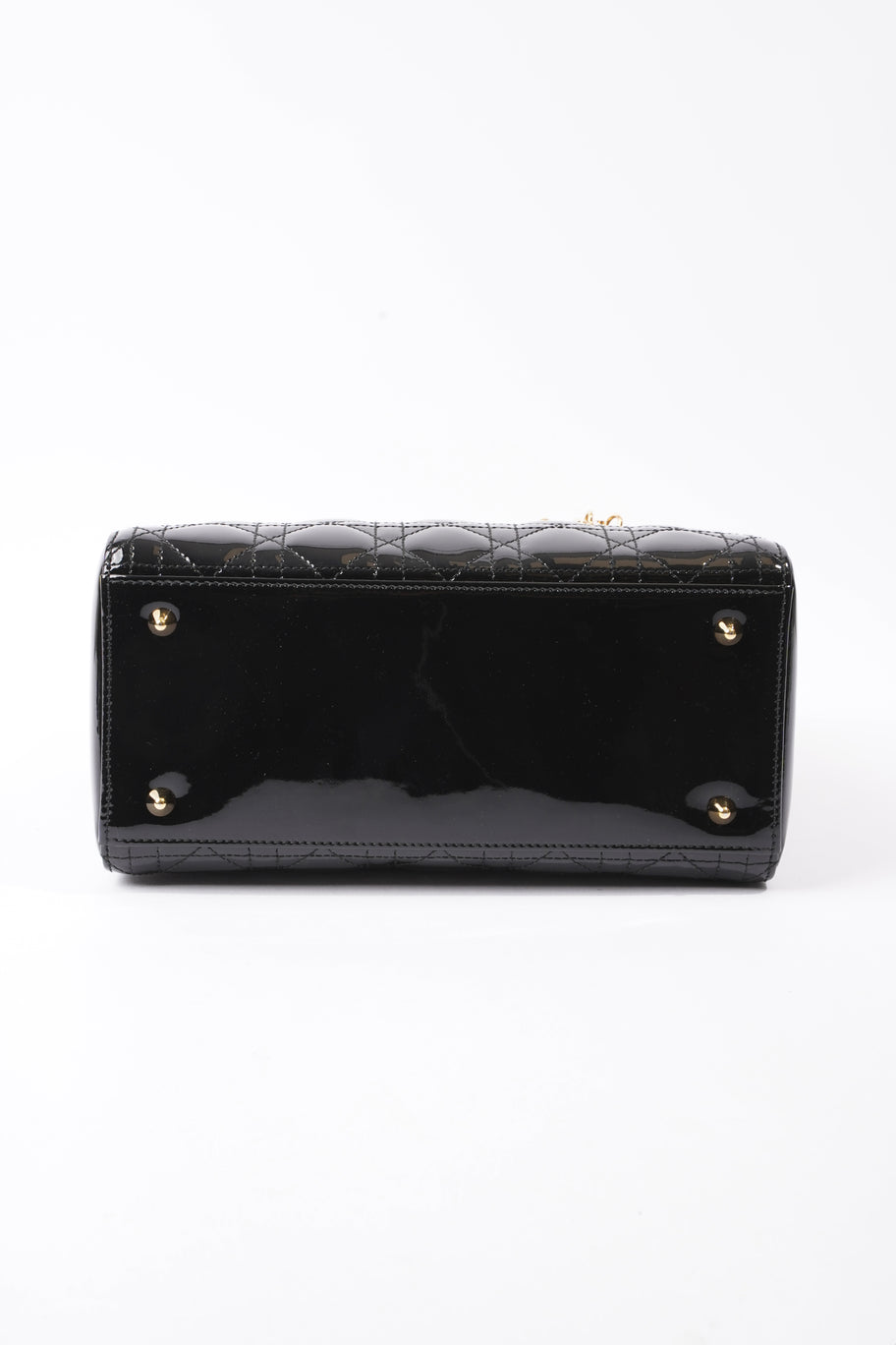 Lady Dior Black Patent Leather Medium Image 6