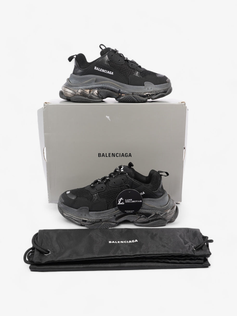 Balenciaga Triple S Clear Sole Black Mesh EU 39 UK 6 Image 10