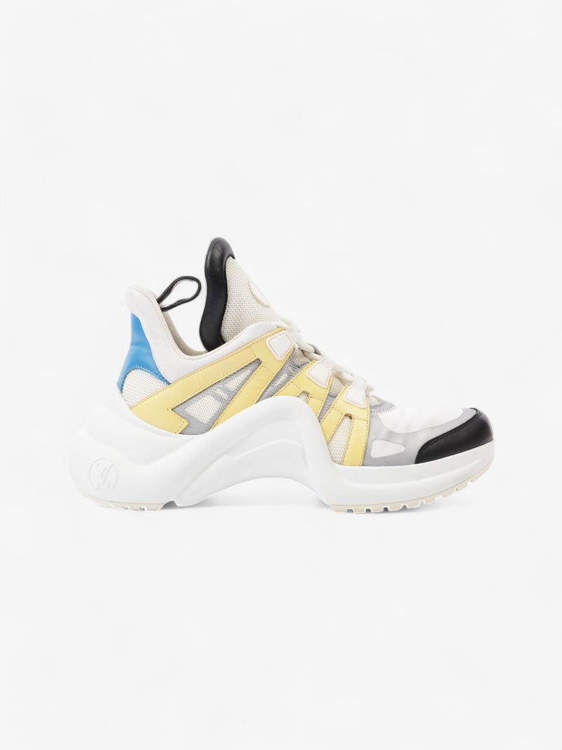  Louis Vuitton Archlight Sneakers White  / Yellow / Grey Mesh EU 39 UK 6