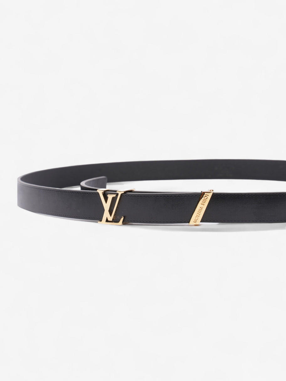 Louis Vuitton LV Initials Belt Black / Gold Leather 85cm / 34