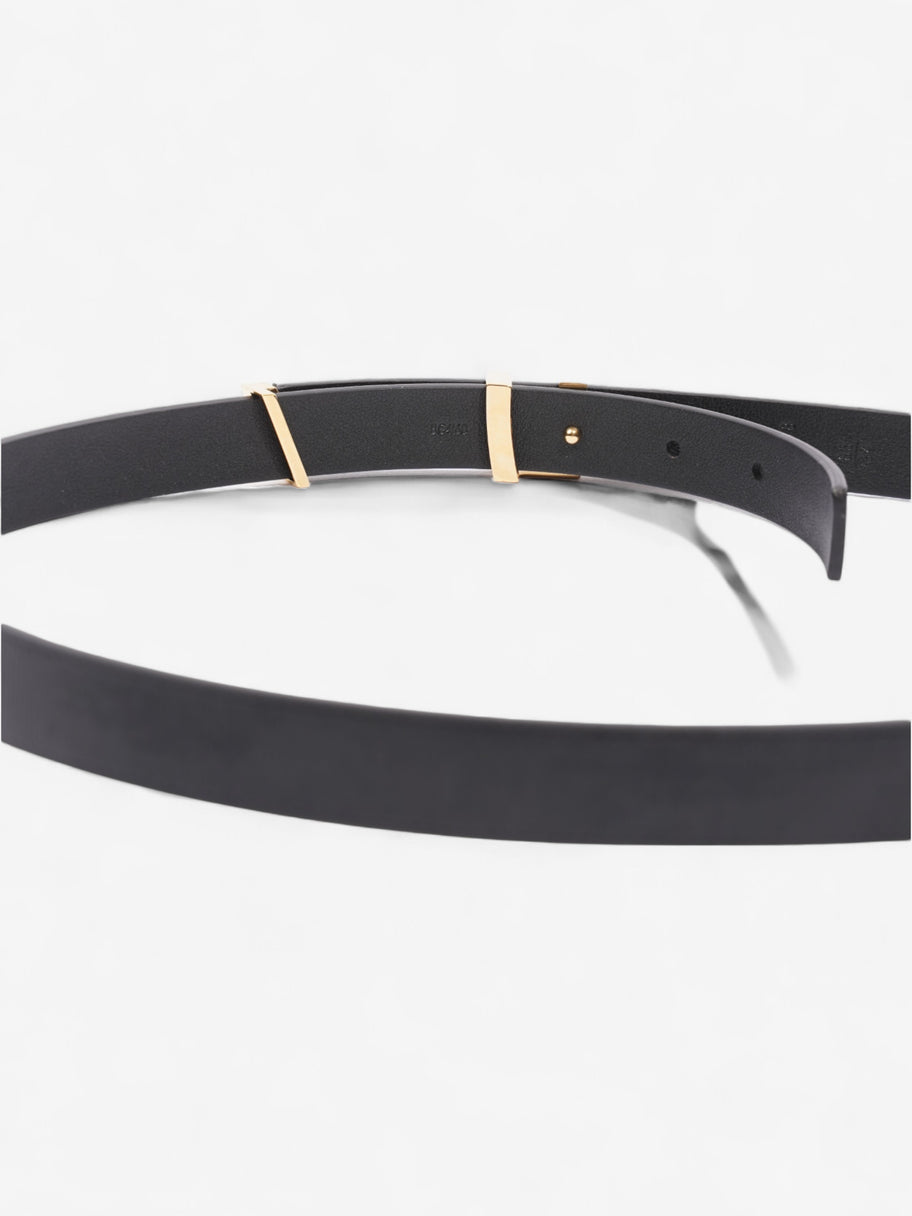 Louis Vuitton LV Initials Belt Black / Gold Leather 85cm / 34