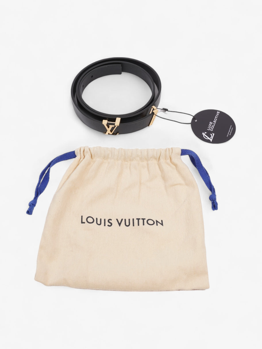 Louis Vuitton LV Initials Belt Black / Gold Leather 85cm / 34