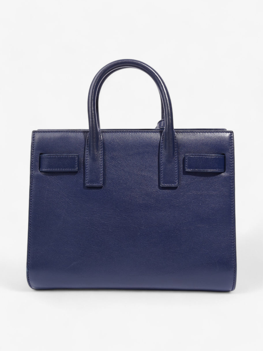 Saint Laurent Sac De Jour Blue Leather Nano Image 4