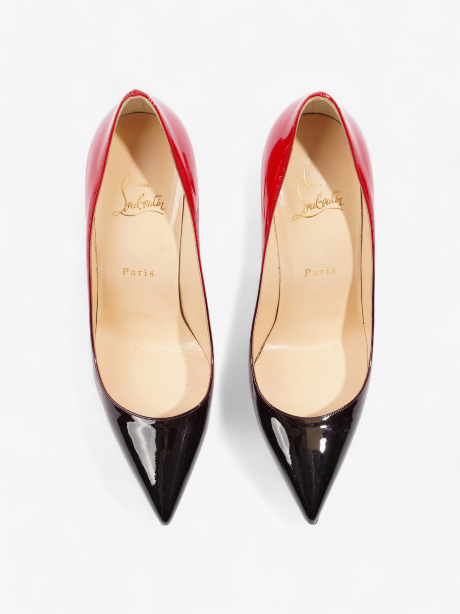 Christian Louboutin Decollete 554 100 Black Red Patent Leather EU 38 Luxe Collective