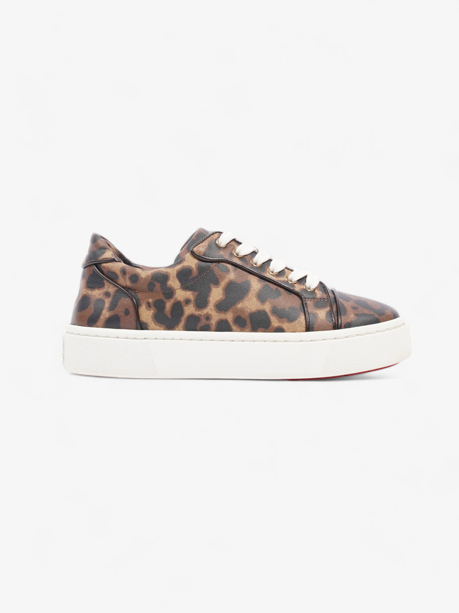 Vierissima Flat Sneakers Leopard Print Leather EU 37.5 UK 4.5 Image 1