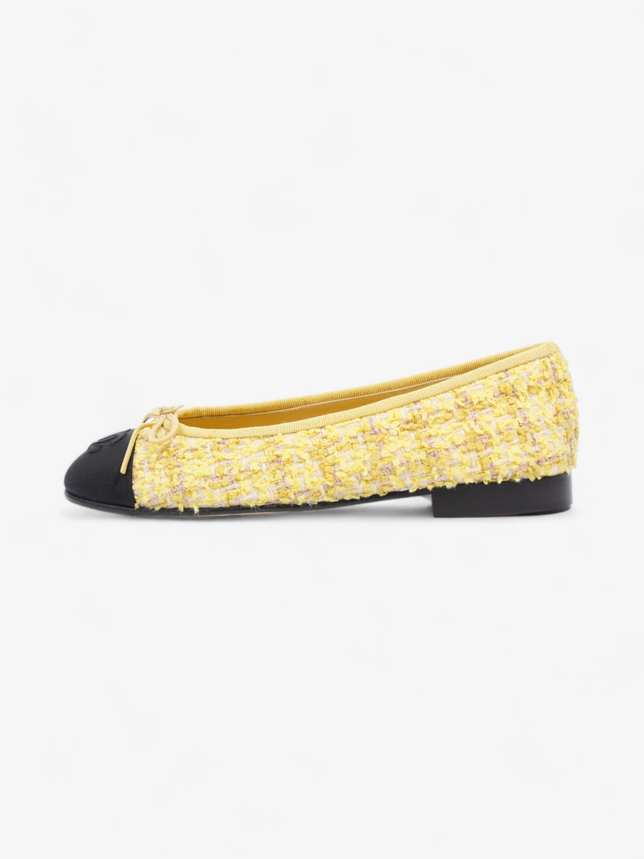 Chanel CC Ballerina Pumps Yellow / Black Mesh EU 36 UK 3 Image 5