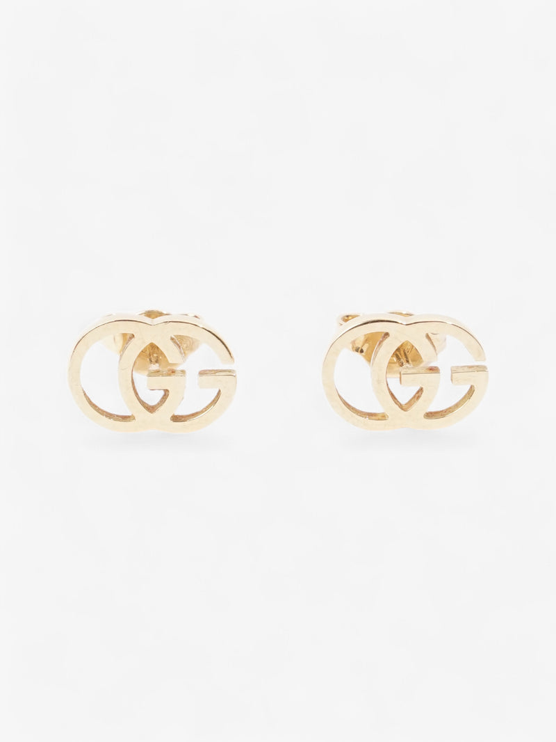  Gucci GG Marmont Stud Earrings Gold Yellow Gold