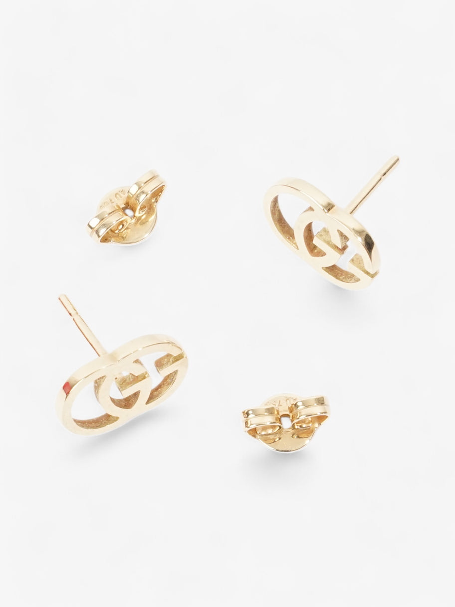 Gucci GG Marmont Stud Earrings Gold Yellow Gold Image 4