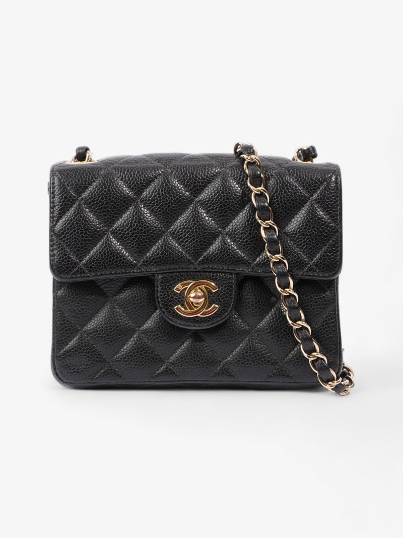  Classic Mini Flap Black Caviar Leather