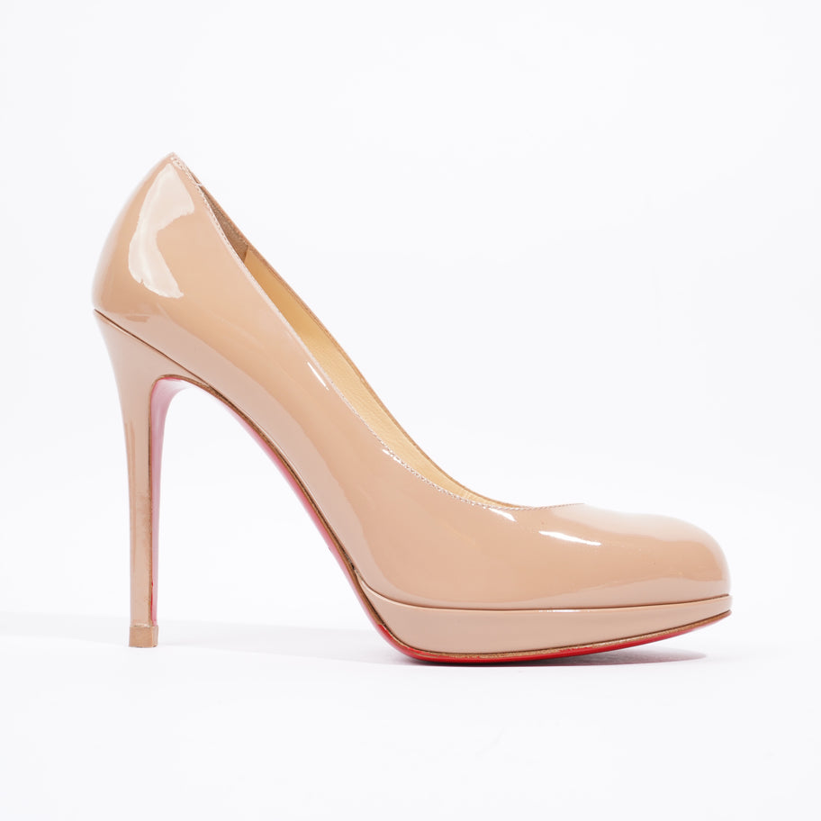 Simple Pump 100 Nude Patent Leather EU 37.5 UK 4.5 Image 1