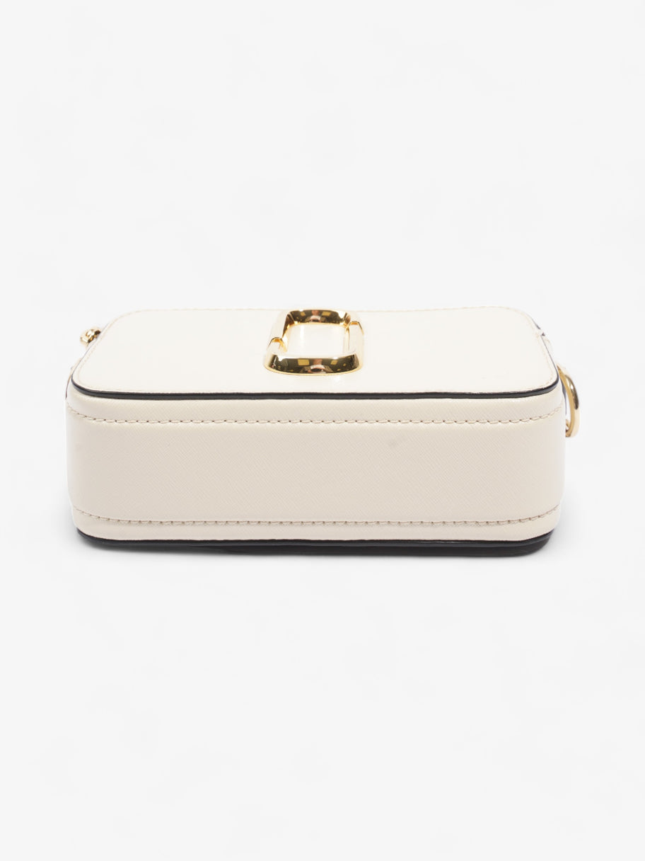 Marc Jacobs The Snapshot Cream / Black Saffiano Leather Image 6