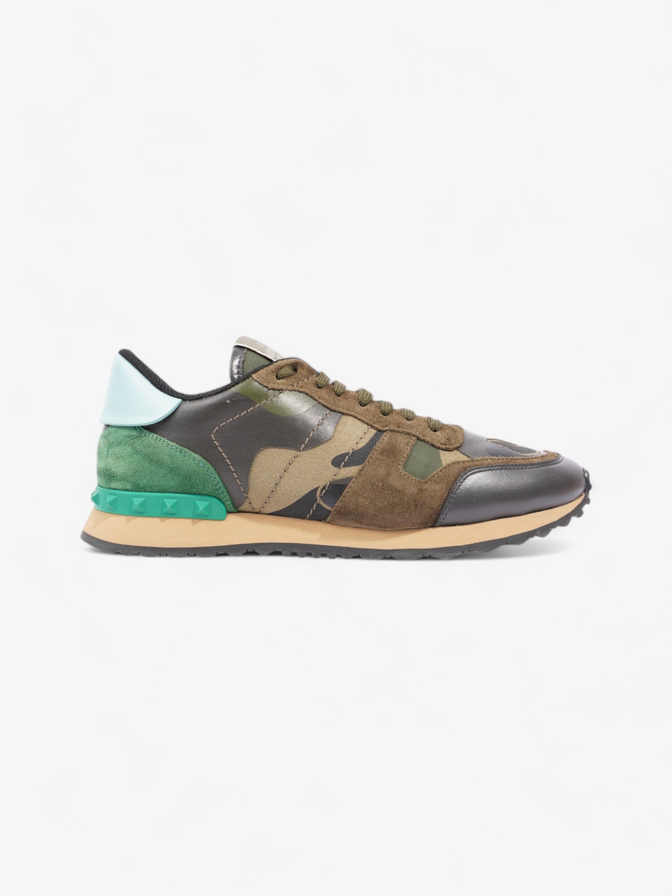 Green camo valentino sneakers best sale