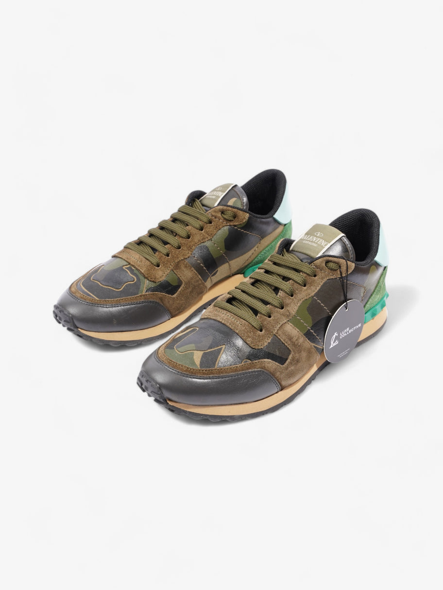 Valentino Rockrunner Khaki Camo / Green / Turquoise  Suede EU 41 UK 7 Image 10