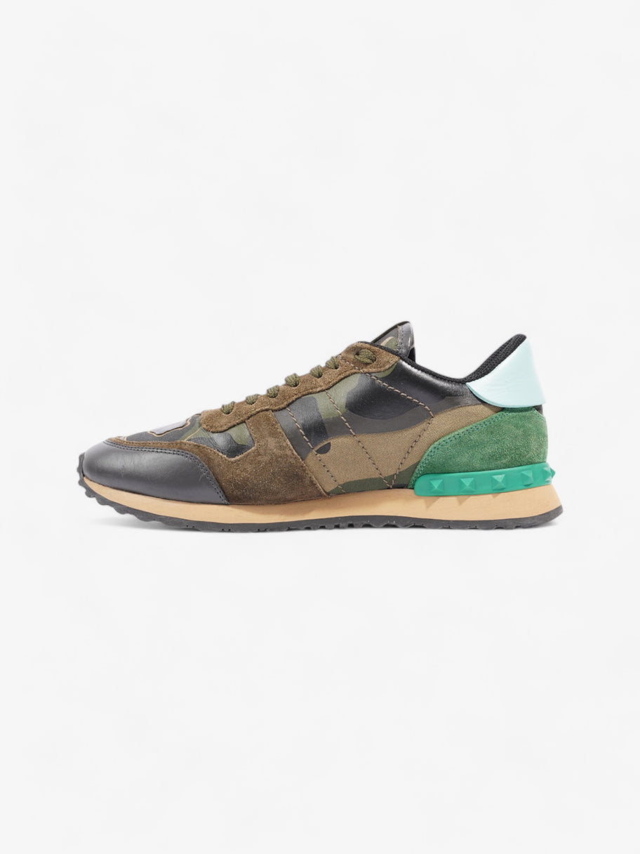 Valentino Rockrunner Khaki Camo / Green / Turquoise  Suede EU 41 UK 7 Image 3