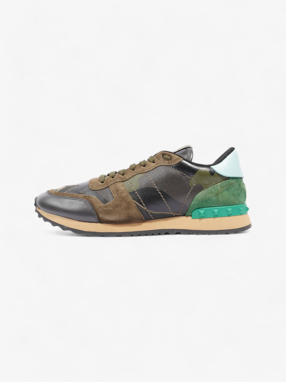 Valentino Rockrunner Khaki Camo / Green / Turquoise  Suede EU 41 UK 7 Image 5