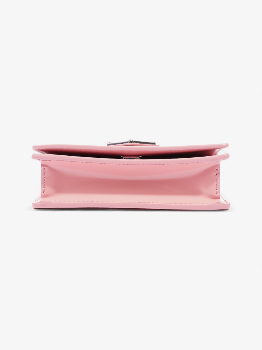 Prada Logo Wallet on Chain Pink Leather Mini Luxe Collective