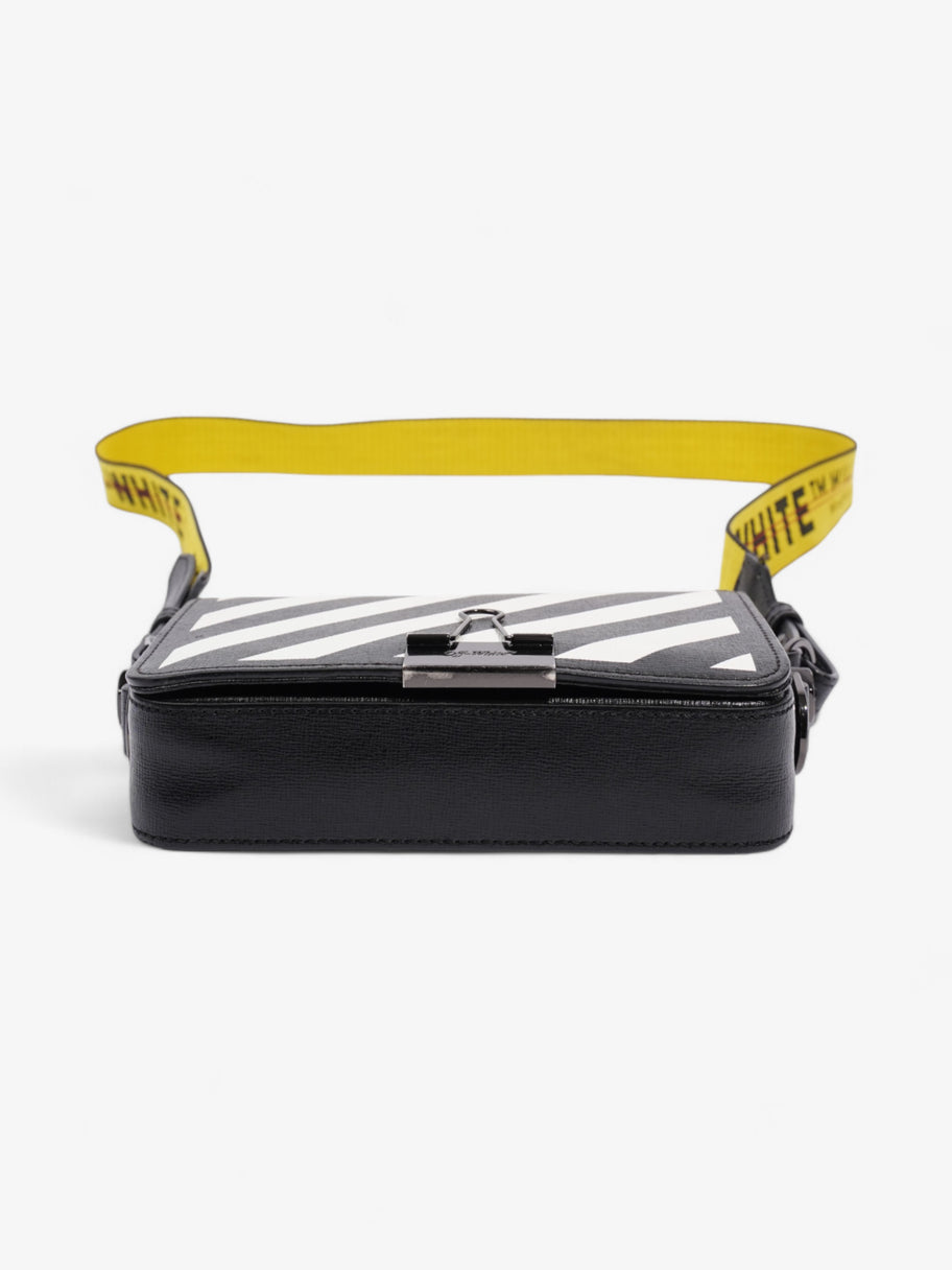 Off White Binder Clip Diag Bag Black / White / Yellow Leather Image 6