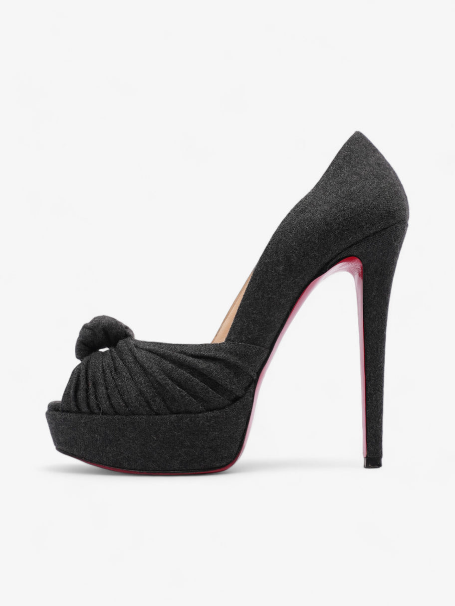 Christian Louboutin Greissimo Pump Heels 140 Grey Tweed EU 38.5 UK 5.5 Image 5