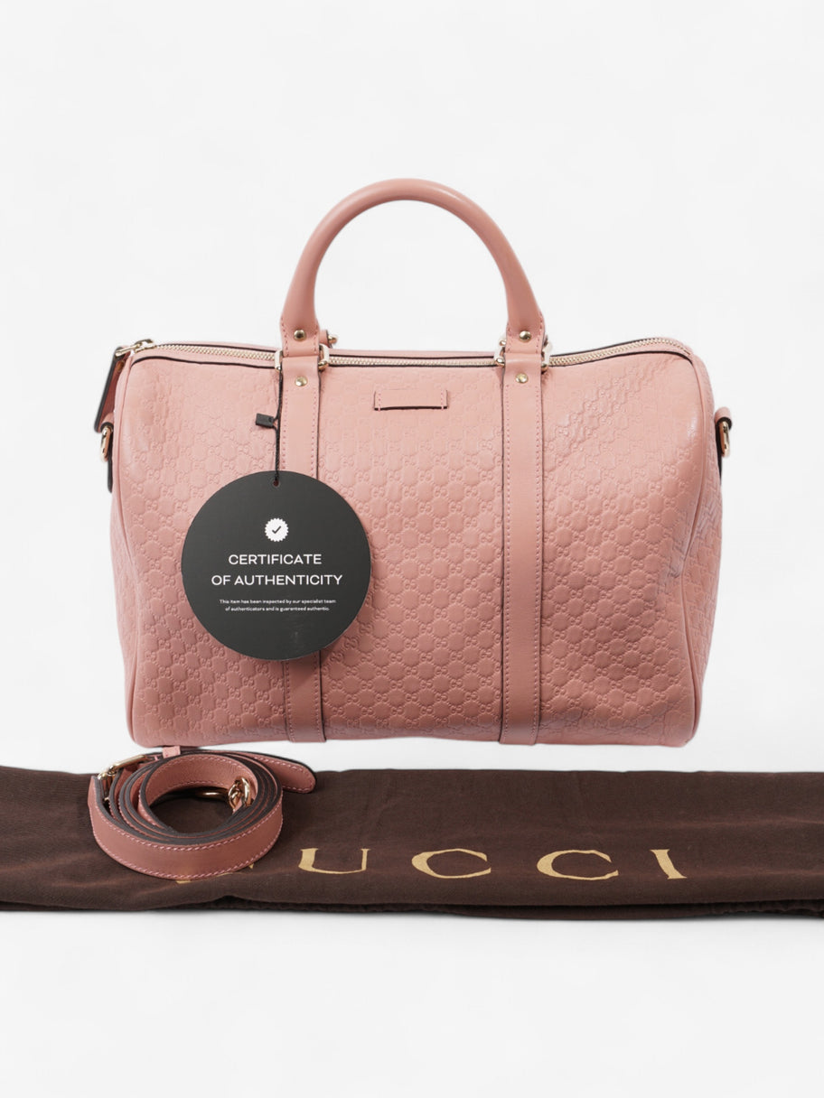 Gucci Joy Boston Bag Dusty Pink Leather Medium Image 9