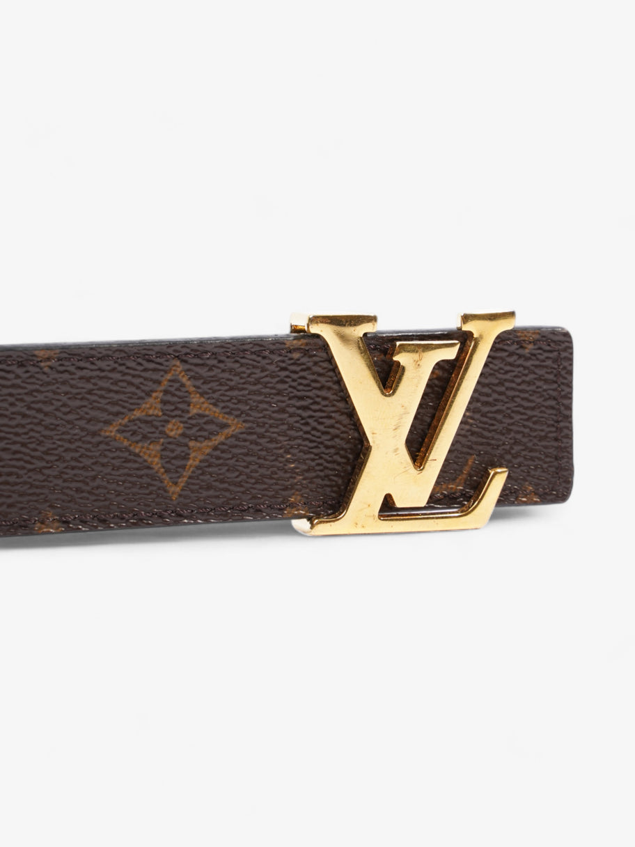 Louis Vuitton LV Initiales Reversible Belt Monogram / Black / Gold Canvas 90cm / 36