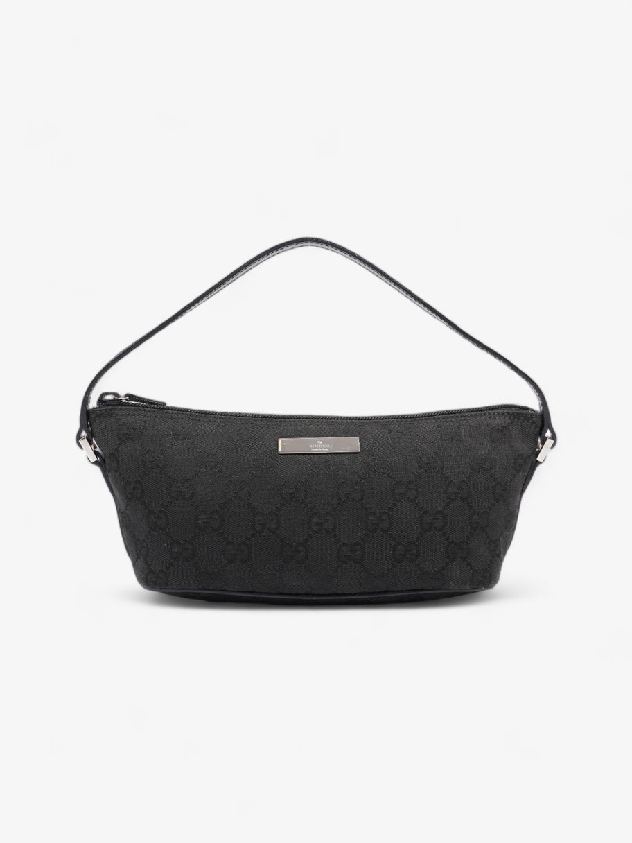 Gucci Boat Baguette Black Canvas Image 1