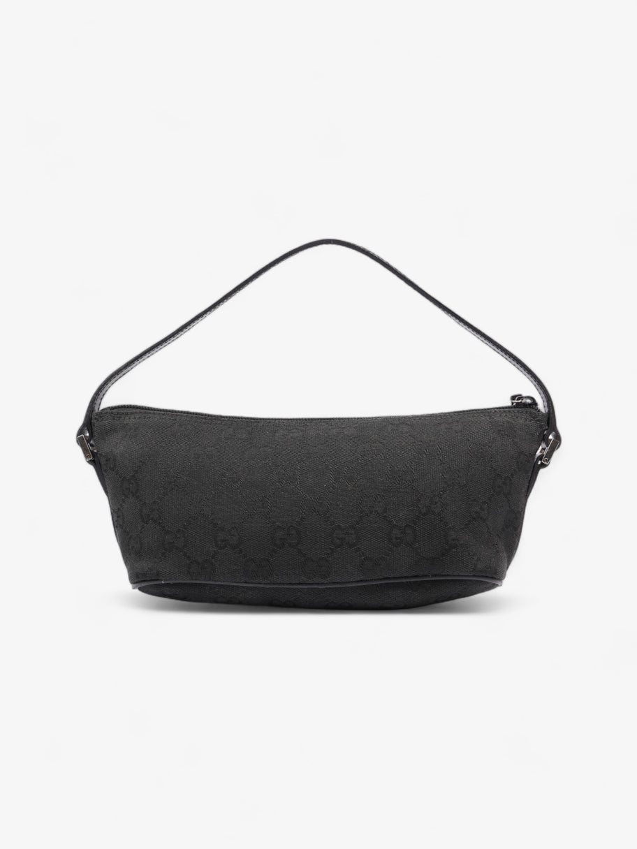 Gucci Boat Baguette Black Canvas Image 4