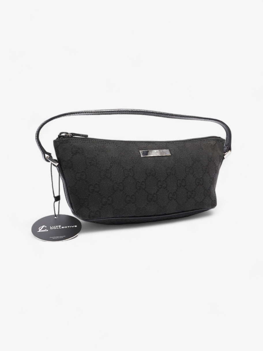 Gucci Boat Baguette Black Canvas Image 8