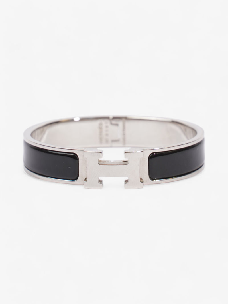  Hermes Clic H Bracelet Black / Palladium Palladium PM