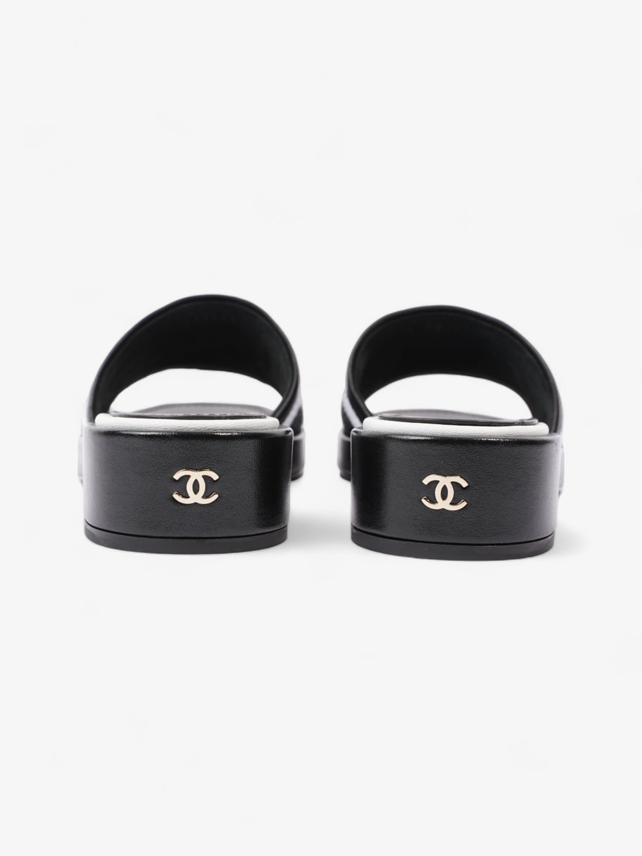 Chanel CC Mule Sandal 15mm Black / White Tweed EU 37 UK 4 Image 6