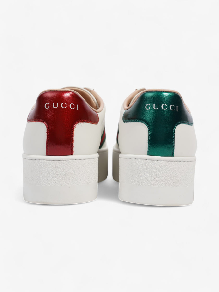 Gucci Ace Platform Sneakers White  / Green / Red Leather EU 35.5 UK 2.5 Image 6