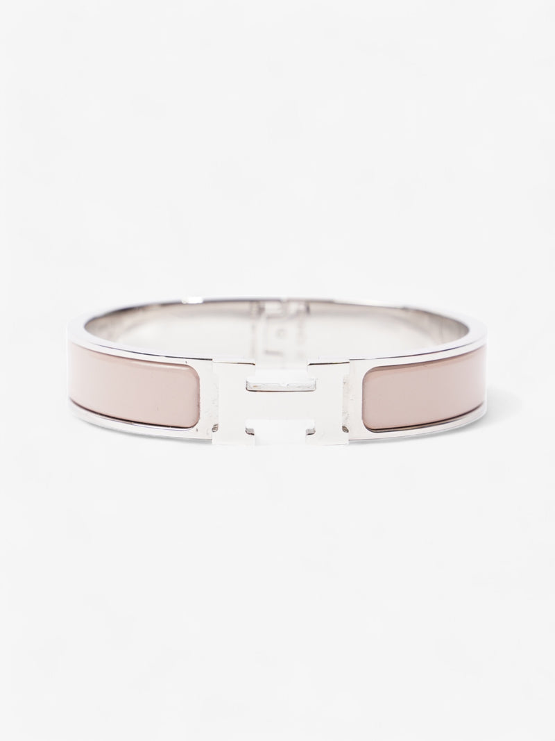  Hermes Clic H Bracelet Rose Candeur / Palladium Palladium PM