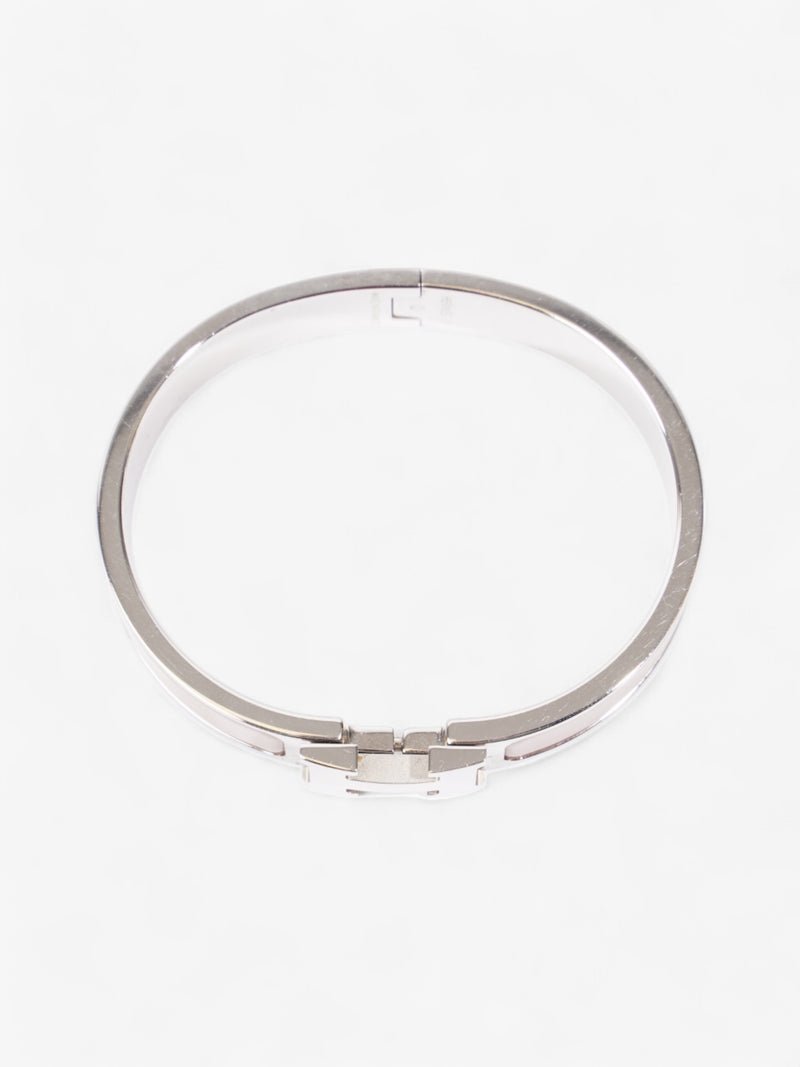  Hermes Clic H Bracelet Rose Candeur / Palladium Palladium PM