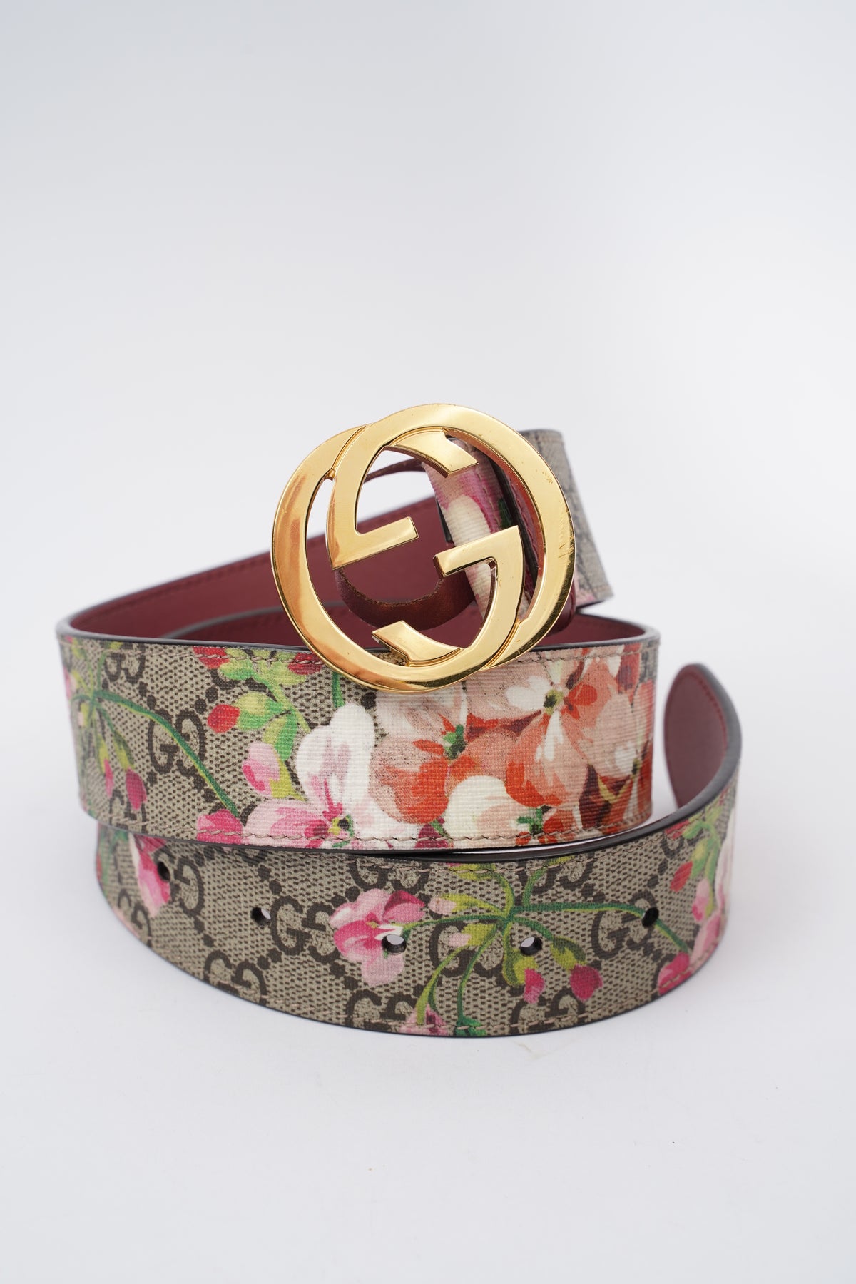 Gucci clearance flora belt