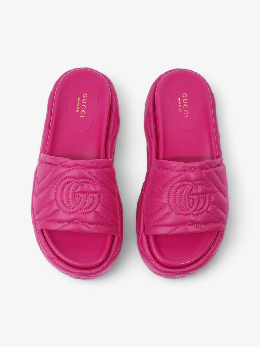 Gucci Angelina Platform Slides Pink Nylon EU 37 UK 4 Image 8