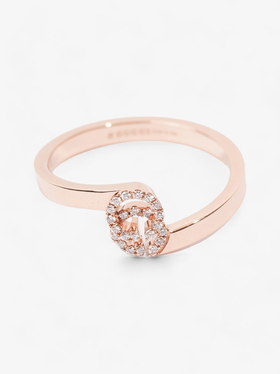 Gucci Running G Ring 18ct Rose Gold  / 0.5ct Diamond GG Rose Gold 49cm Image 2