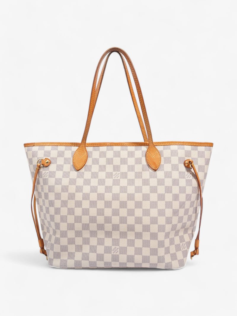  Louis Vuitton Neverfull Damier Azur Coated Canvas MM