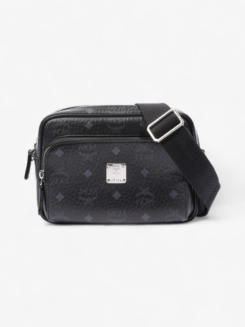  MCM Visetos Camera Black Leather