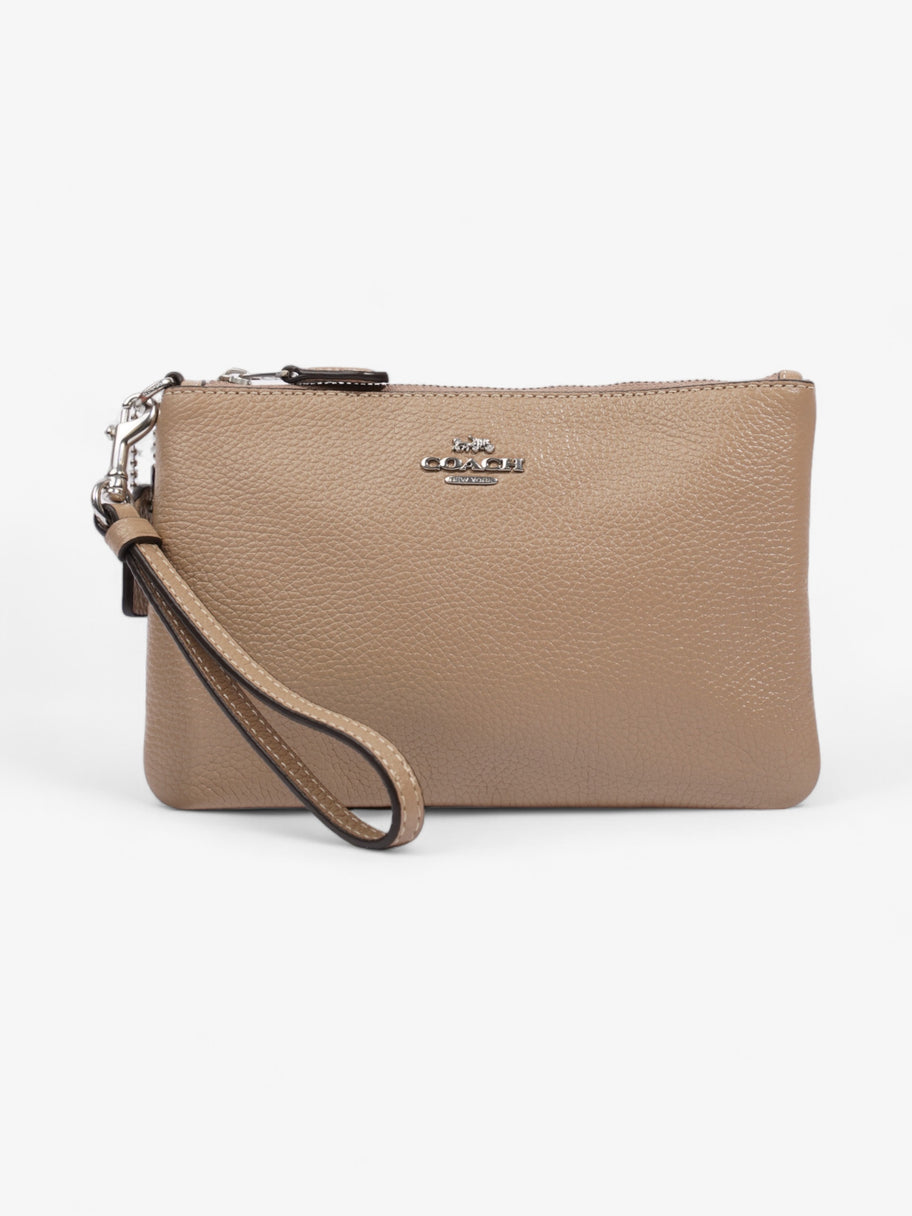 Coach Wristlet Beige Leather Image 1