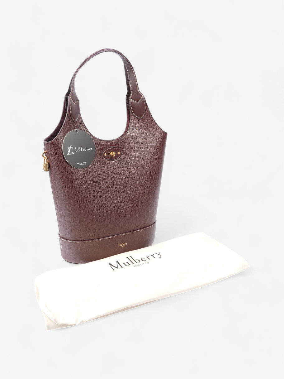 Mulberry Lily Tote Oxblood Calfskin Leather Image 10