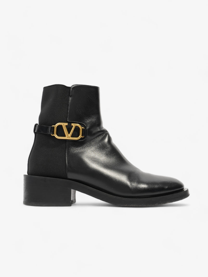  VLogo Boots Black Leather EU 39 UK 6