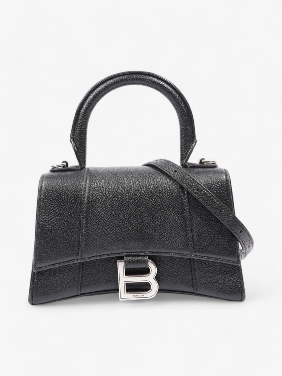 Balenciaga Hourglass Black Grained Leather XS Image 1