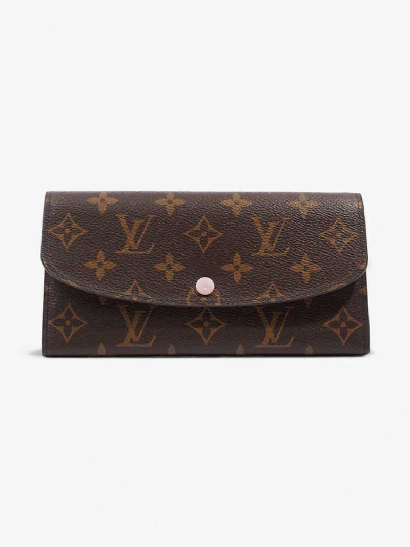  Louis Vuitton Emilie Wallet Monogram / Rose Ballerine Coated Canvas