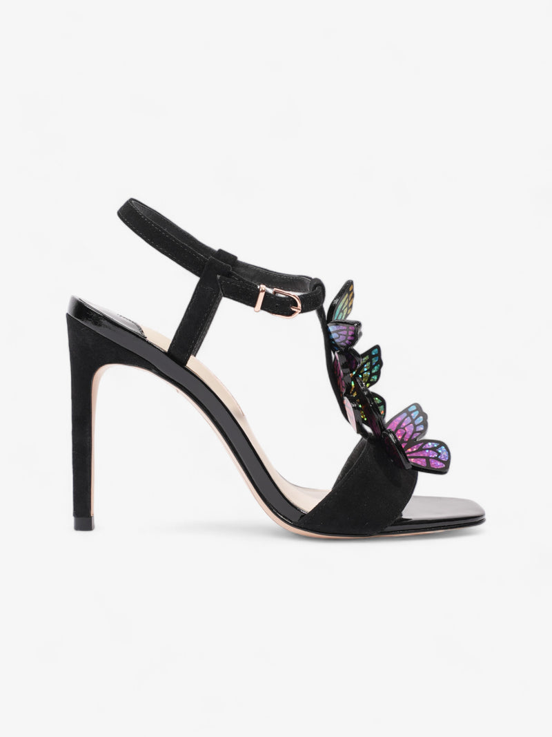  Sophia Webster Riva 80mm Black / Rainbow Suede EU 37.5 UK 4.5