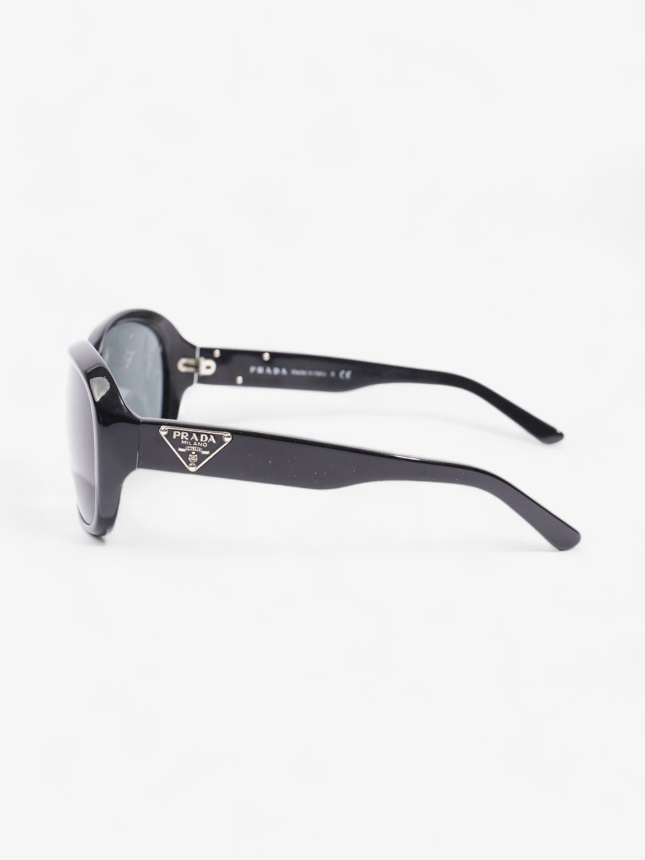 Prada Curved Sunglasses Black Acetate 130mm Image 2